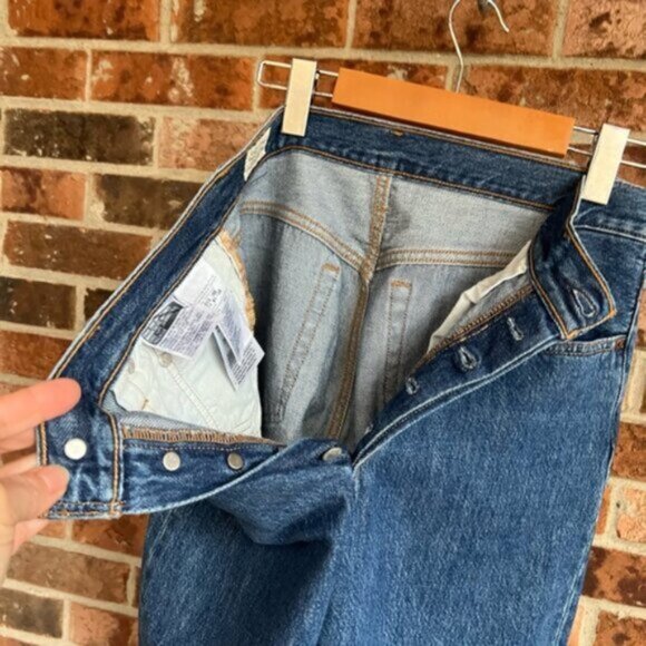 Levis * Premium 501 S jeans EUC 100% cotton W29 L28” High-rise - Picture 10 of 16